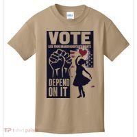 Vote Like Your GranddaughterS Rights Depend On It Sweat Kids T-Shirt thumb 0
