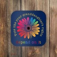 Vote Like Your GranddaughterS Rights Depend On It Coaster thumb 0