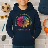 Vote Like Your GranddaughterS Rights Depend On It Kids Hoodie thumb 2