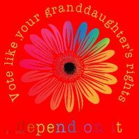 Vote Like Your GranddaughterS Rights Depend On It Santa Hat thumb 1