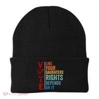 Vote Like Your Daughters Future And Rights Depends On It Beanie thumb 0