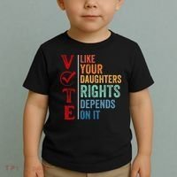 Vote Like Your Daughters Future And Rights Depends On It Toddler T-Shirt thumb 2