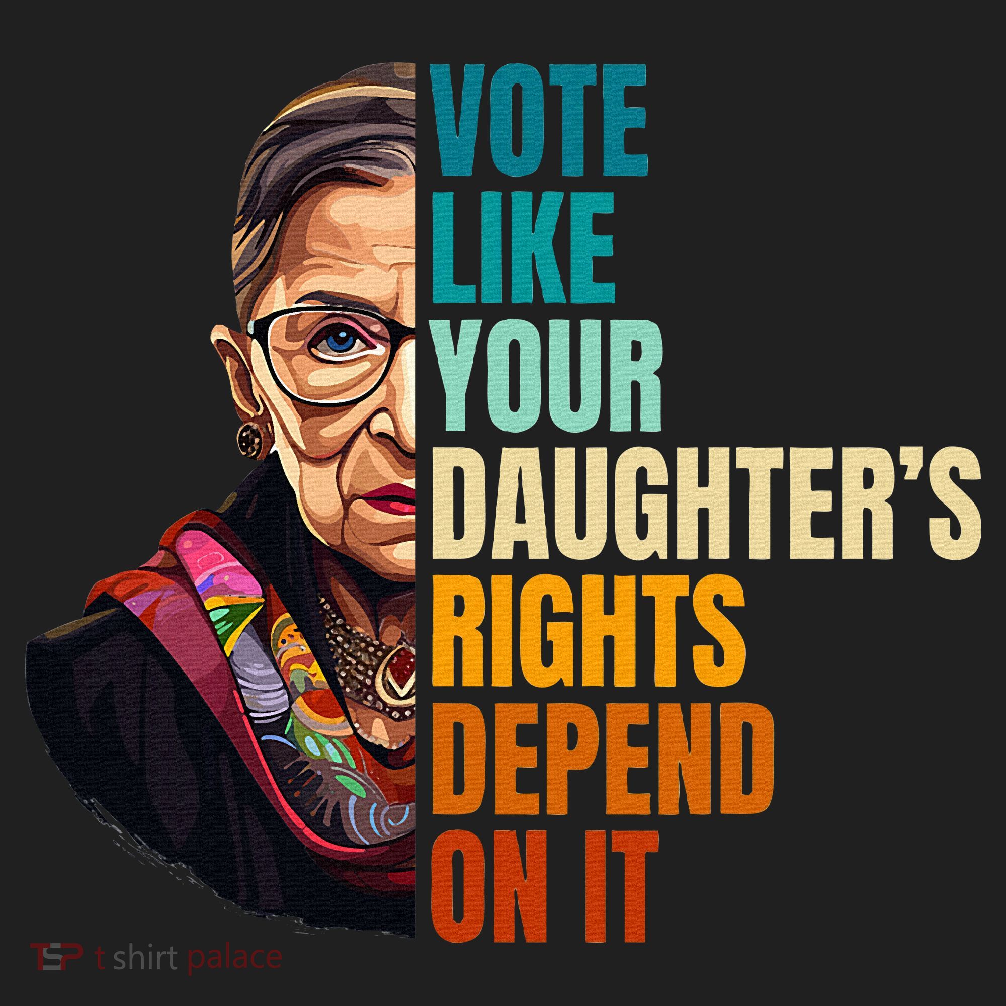 Vote Like Your DaughterS Rights Depend On It Rbg Beanie