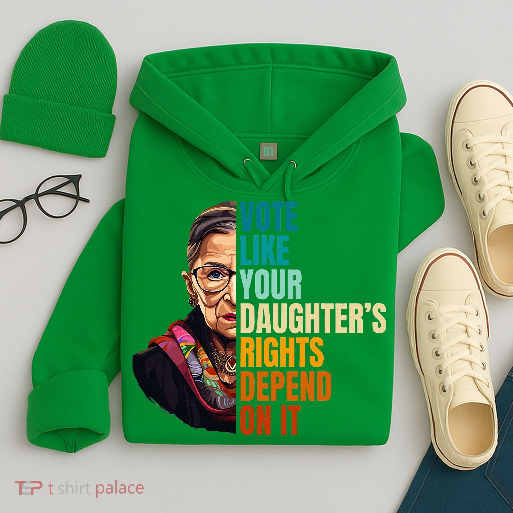 Vote Like Your DaughterS Rights Depend On It Rbg Hoodie