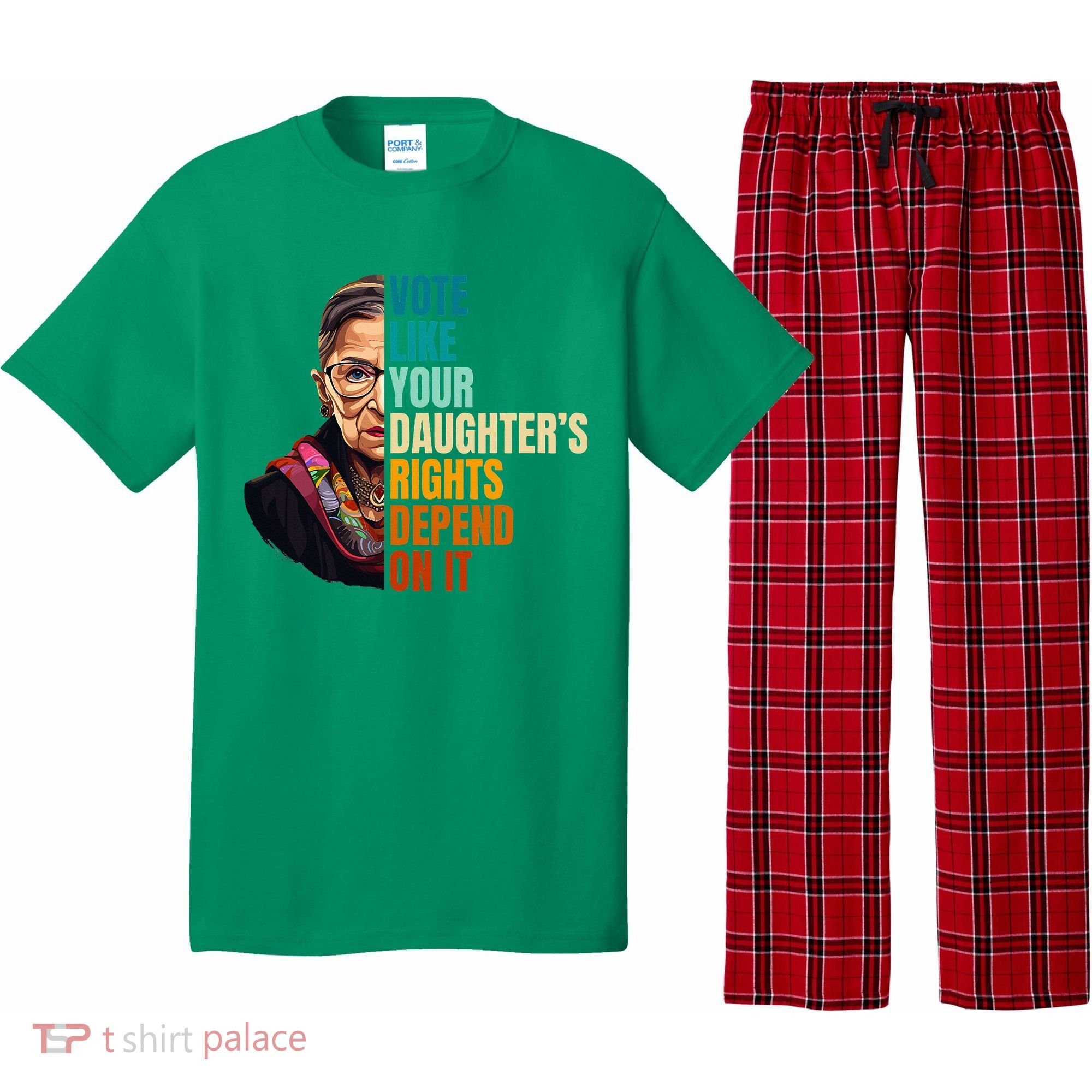 Vote Like Your DaughterS Rights Depend On It Rbg Pajama Set