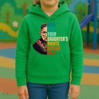 Vote Like Your DaughterS Rights Depend On It Rbg Kids Hoodie thumb 3