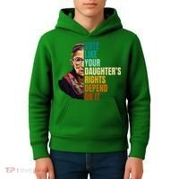 Vote Like Your DaughterS Rights Depend On It Rbg Kids Hoodie thumb 4