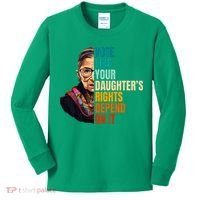 Vote Like Your DaughterS Rights Depend On It Rbg Kids Long Sleeve Shirt thumb 0
