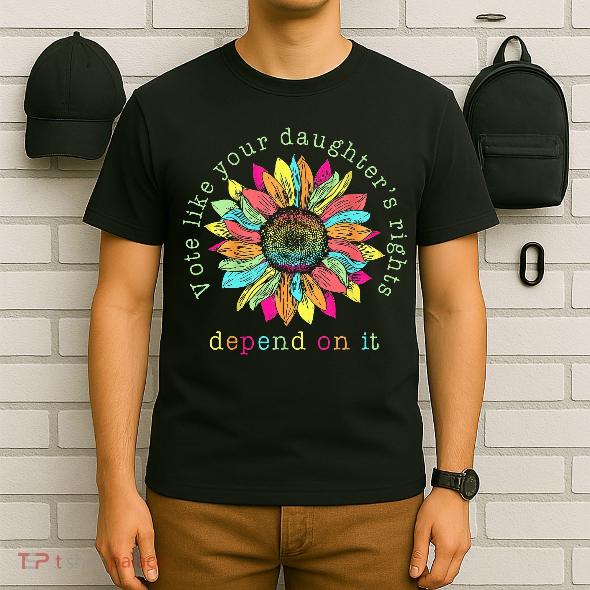Vote Like Your DaughterS Rights Depend On It Voting Floral T-Shirt