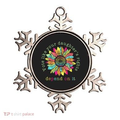 Vote Like Your DaughterS Rights Depend On It Voting Floral Ornament