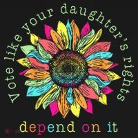 Vote Like Your DaughterS Rights Depend On It Voting Floral Baby Bodysuit thumb 2