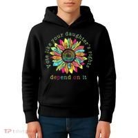 Vote Like Your DaughterS Rights Depend On It Voting Floral Kids Hoodie thumb 4