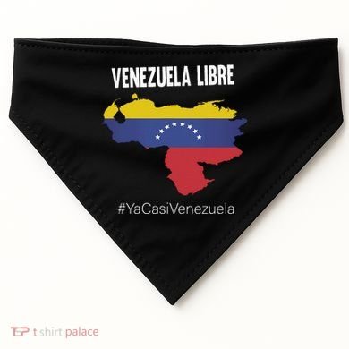 Venezuela Libre Ya Casi Venezuela USA-Made Doggie Bandana