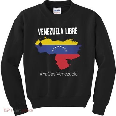Venezuela Libre Ya Casi Venezuela Kids Sweatshirt