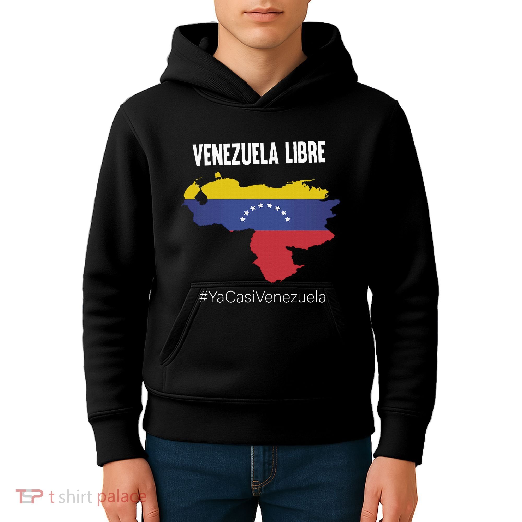 Venezuela Libre Ya Casi Venezuela Kids Hoodie