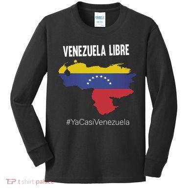 Venezuela Libre Ya Casi Venezuela Kids Long Sleeve Shirt
