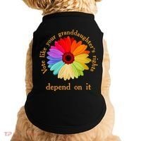 Vote Like Your GranddaughterS Rights Depend On It Funny Doggie Tank thumb 0