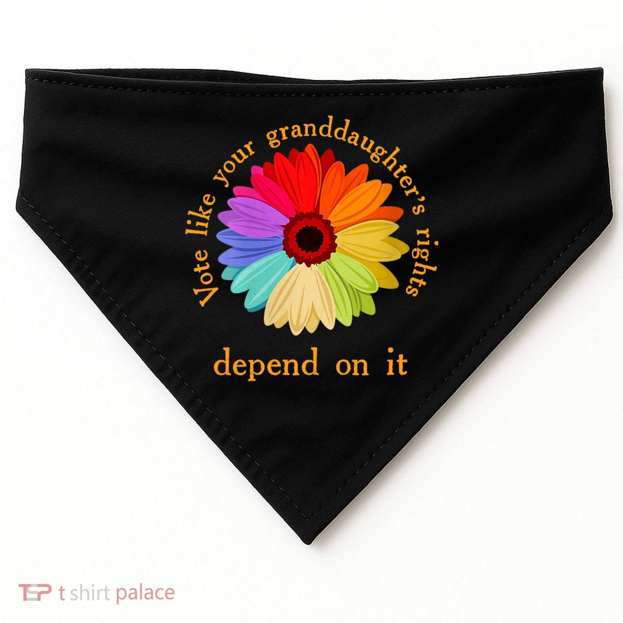 Vote Like Your GranddaughterS Rights Depend On It Funny USA-Made Doggie Bandana