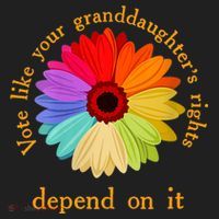 Vote Like Your GranddaughterS Rights Depend On It Funny Beanie thumb 2