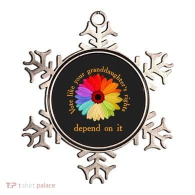 Vote Like Your GranddaughterS Rights Depend On It Funny Ornament