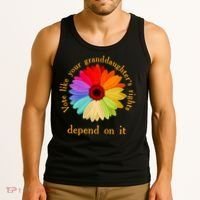 Vote Like Your GranddaughterS Rights Depend On It Funny Tank Top thumb 3