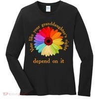 Vote Like Your GranddaughterS Rights Depend On It Funny Women's Long Sleeve Shirt thumb 0