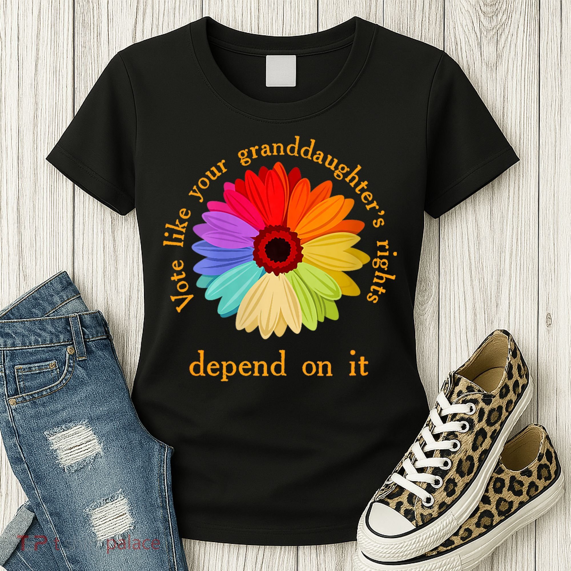 Vote Like Your GranddaughterS Rights Depend On It Funny Women's T-Shirt