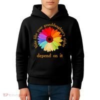 Vote Like Your GranddaughterS Rights Depend On It Funny Kids Hoodie thumb 4