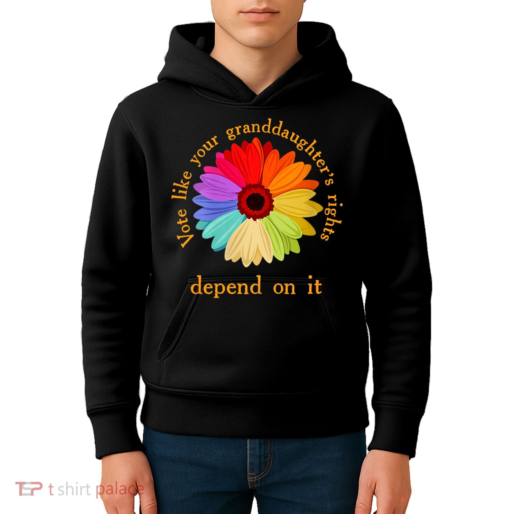 Vote Like Your GranddaughterS Rights Depend On It Funny Kids Hoodie