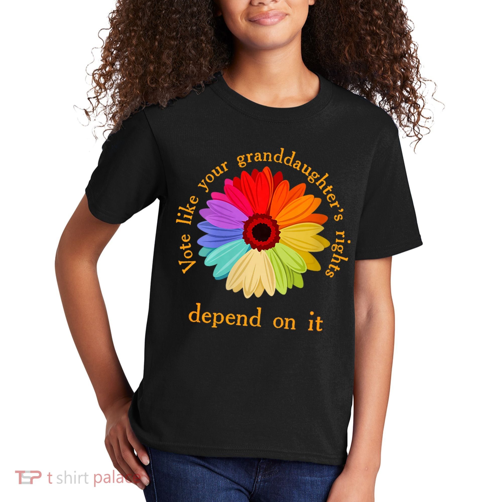 Vote Like Your GranddaughterS Rights Depend On It Funny Kids T-Shirt