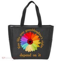 Vote Like Your GranddaughterS Rights Depend On It Funny Tote Bag thumb 0