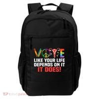 Vote Like Your Life Depends On It Feminist Gift Backpack thumb 0