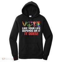 Vote Like Your Life Depends On It Feminist Gift Women's Hoodie thumb 0