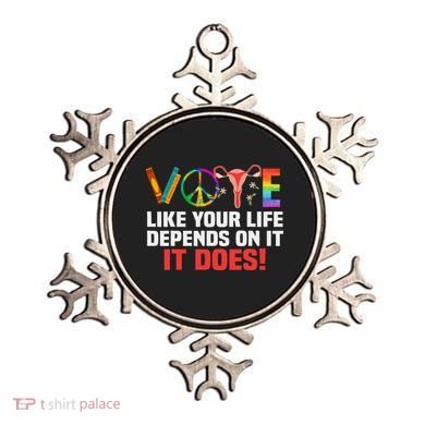 Vote Like Your Life Depends On It Feminist Gift Ornament