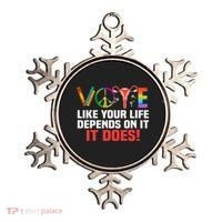 Vote Like Your Life Depends On It Feminist Gift Ornament thumb 0
