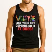 Vote Like Your Life Depends On It Feminist Gift Tank Top thumb 3