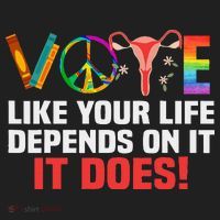 Vote Like Your Life Depends On It Feminist Gift Golf Towel thumb 3
