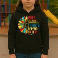 Vote Like Your Daughters Granddaughters Rights Depend On It Kids Hoodie thumb 3