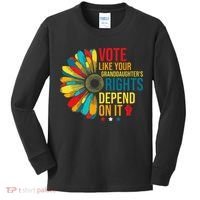 Vote Like Your Daughters Granddaughters Rights Depend On It Kids Long Sleeve Shirt thumb 0