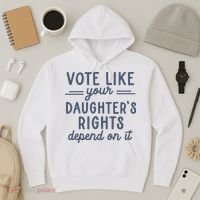 Vote Like Your DaughterS Rights Depend On It Feminist Hoodie thumb 3