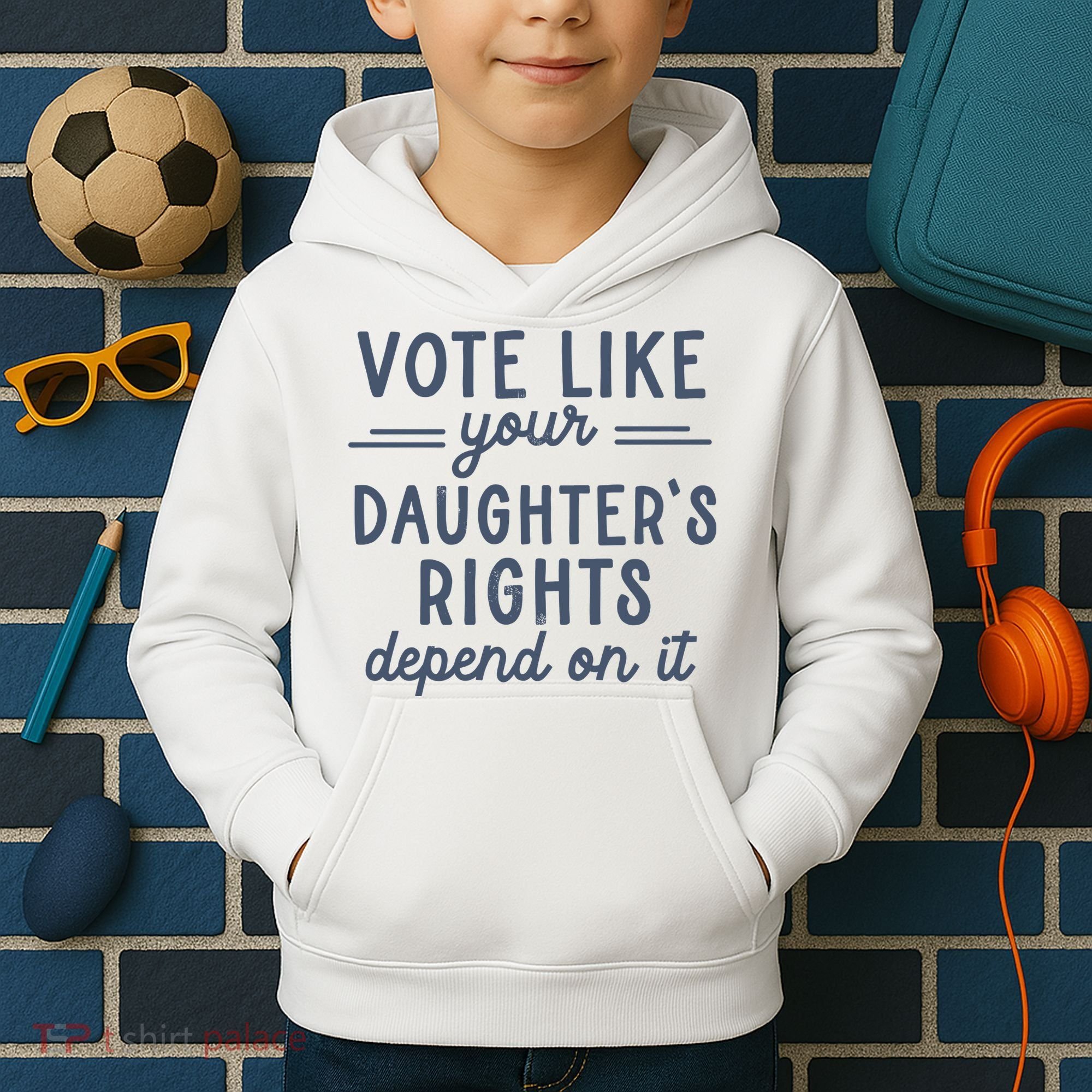 Vote Like Your DaughterS Rights Depend On It Feminist Kids Hoodie