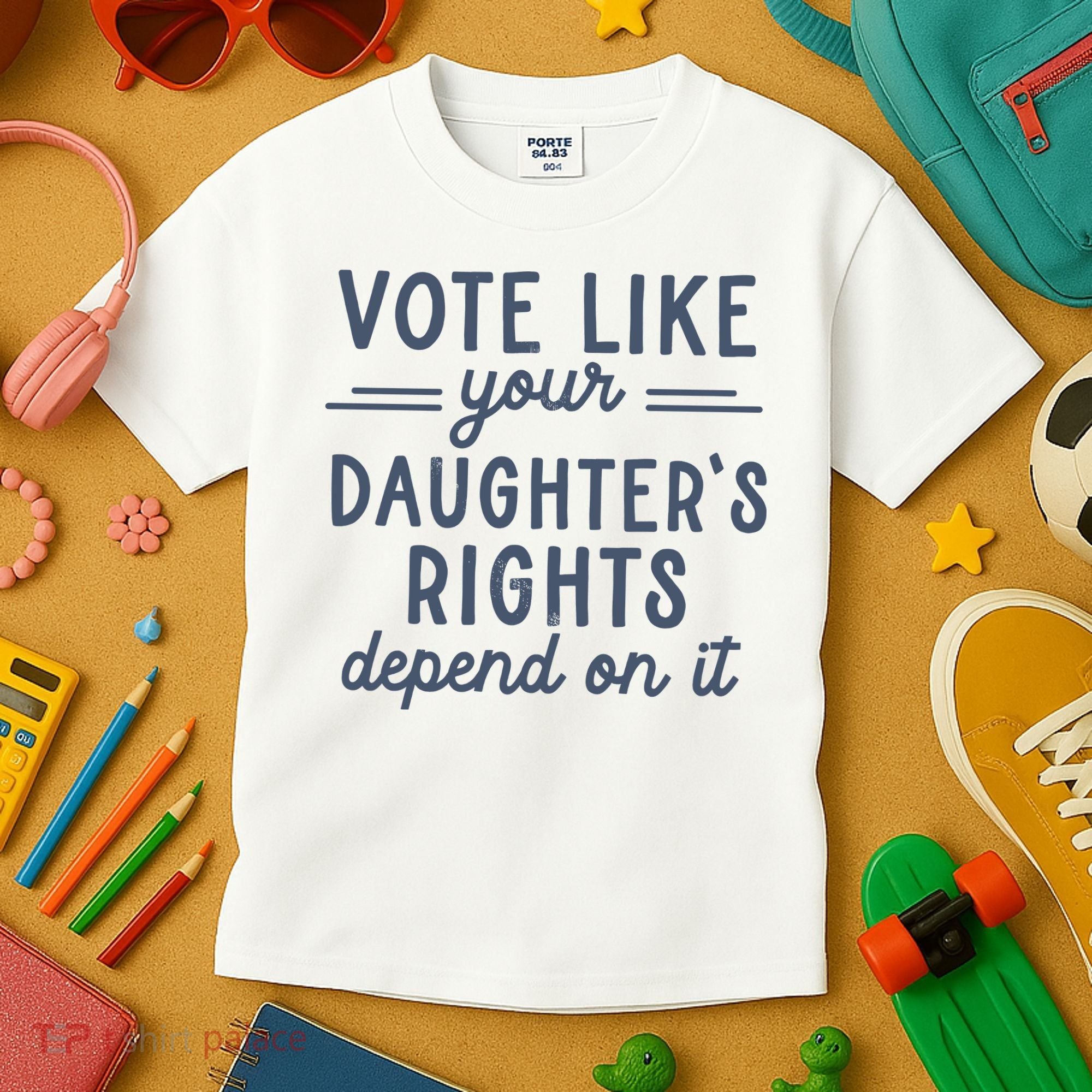 Vote Like Your DaughterS Rights Depend On It Feminist Kids T-Shirt