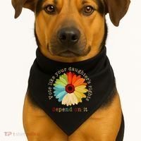 Vote Like Your DaughterS Rights Depend On It USA-Made Doggie Bandana thumb 1