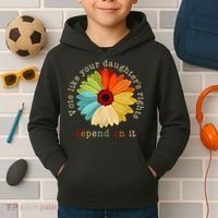 Vote Like Your DaughterS Rights Depend On It Kids Hoodie thumb 2