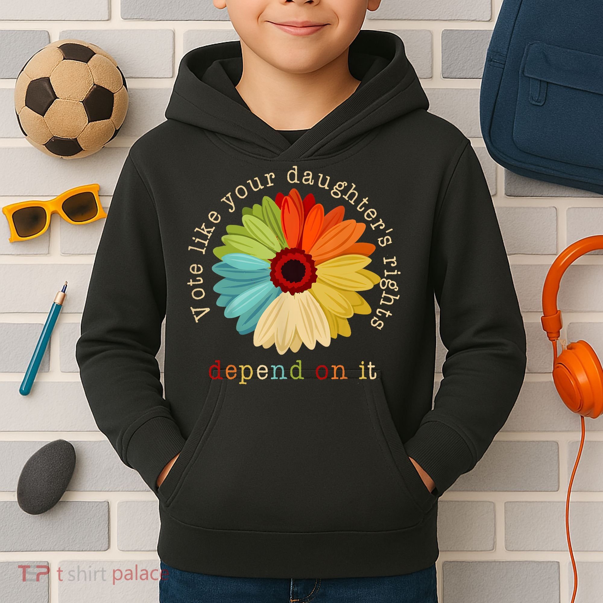 Vote Like Your DaughterS Rights Depend On It Kids Hoodie