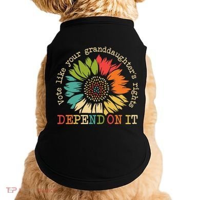 Vote Like Your Granddaughters Rights Depend On It Doggie Tank