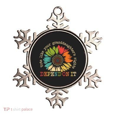 Vote Like Your Granddaughters Rights Depend On It Ornament