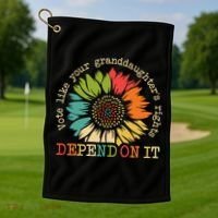 Vote Like Your Granddaughters Rights Depend On It Golf Towel thumb 1