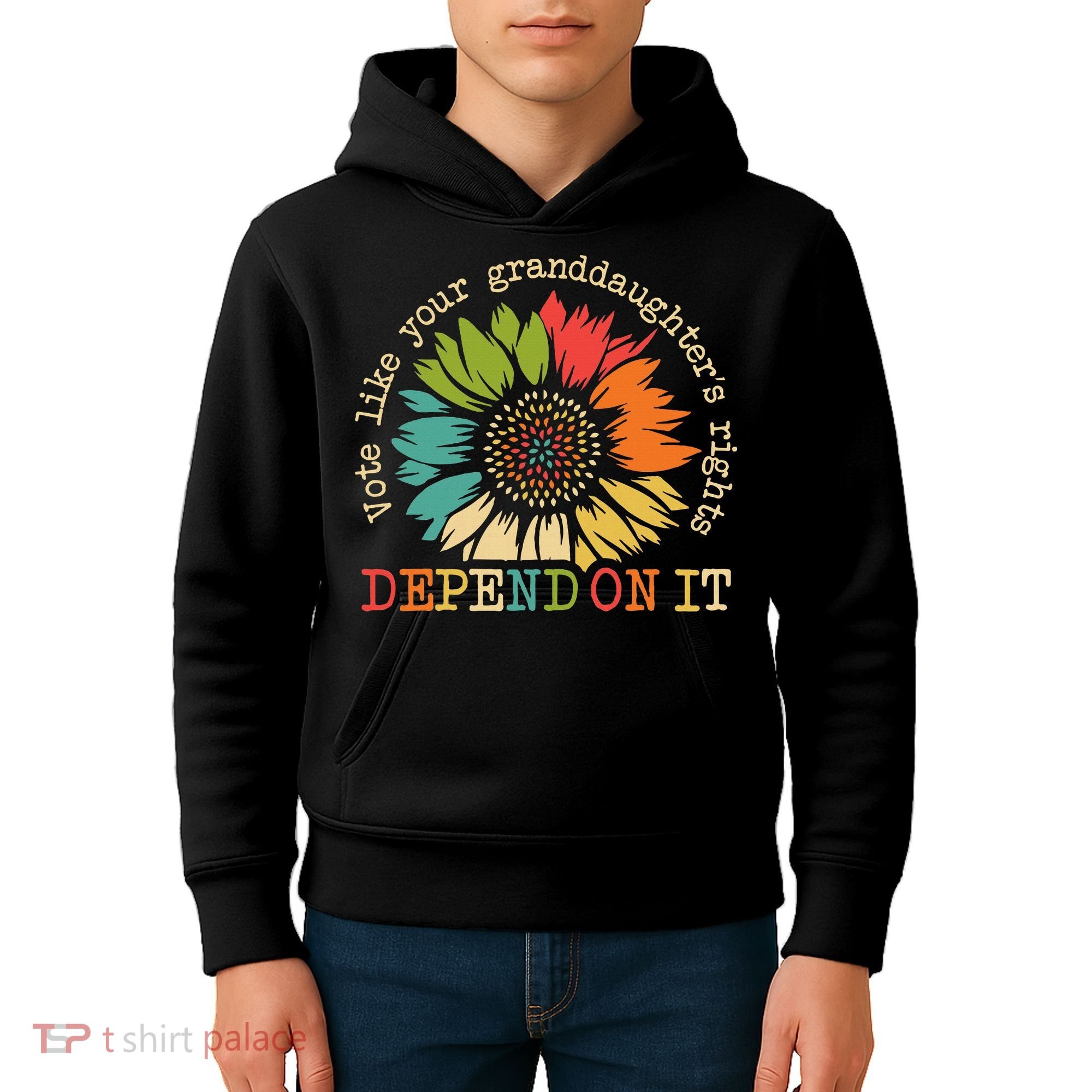 Vote Like Your Granddaughters Rights Depend On It Kids Hoodie