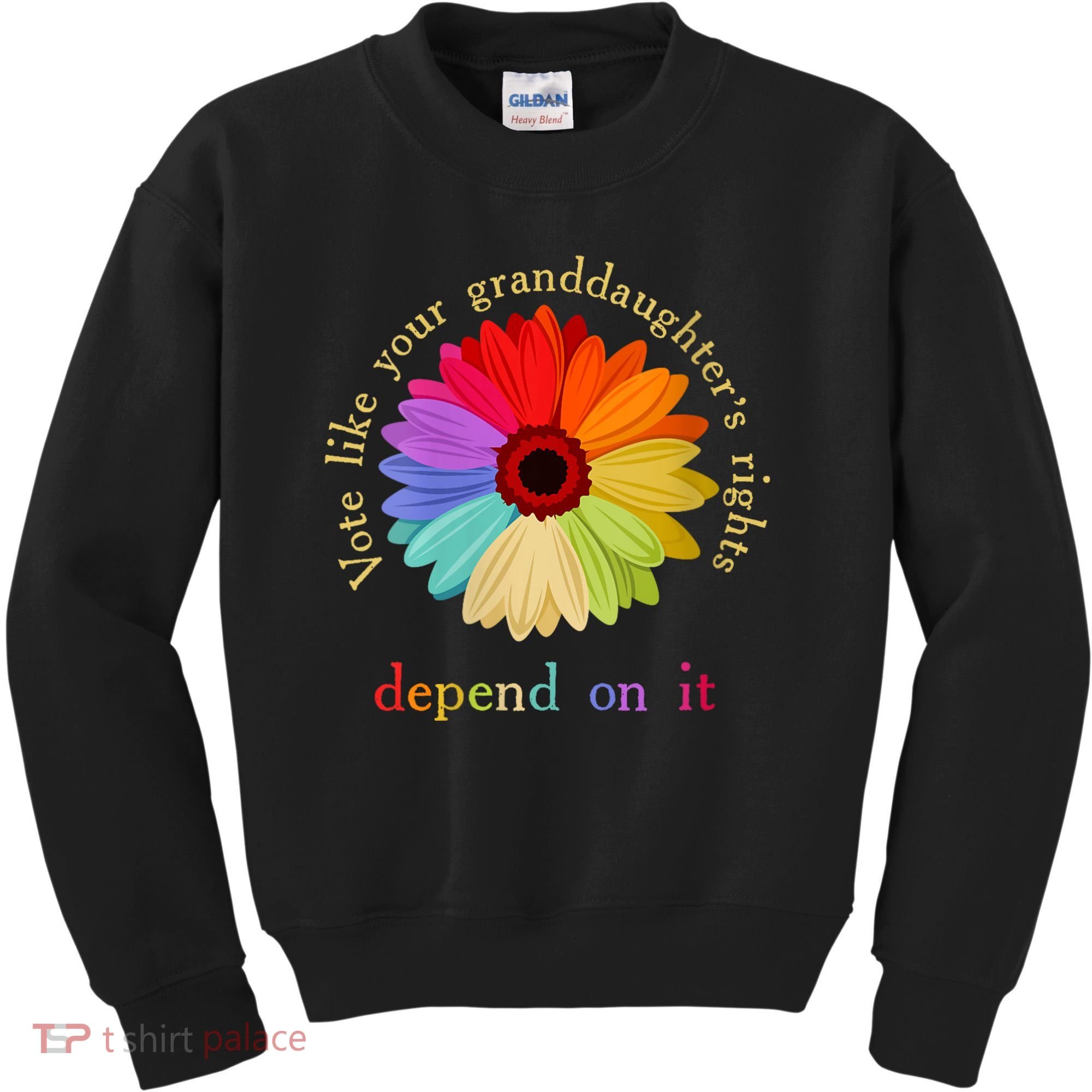 Vote Like Your Granddaughters Rights Depend On It Kids Sweatshirt